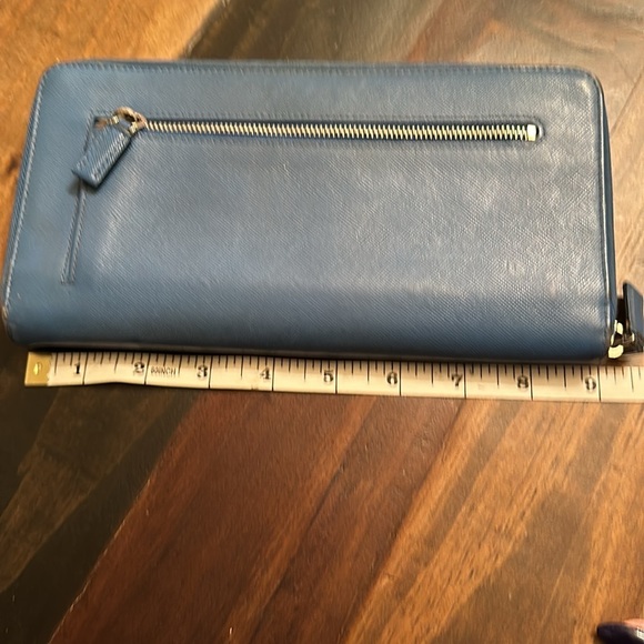 Prada Organizer - Saffiano Leather Round Zipper Long Wallet - Picture 10 of 14